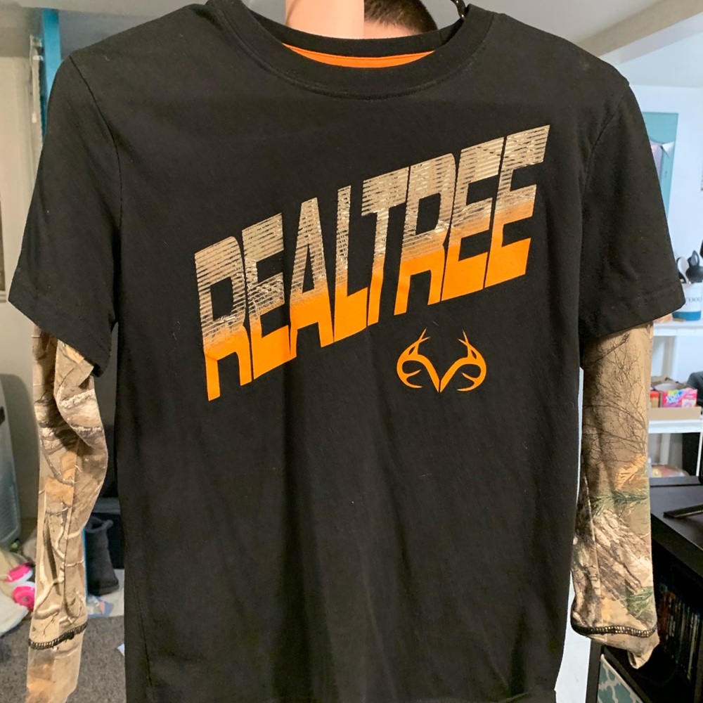 Boys 10-12 Long Sleeve Real Tree Shirt